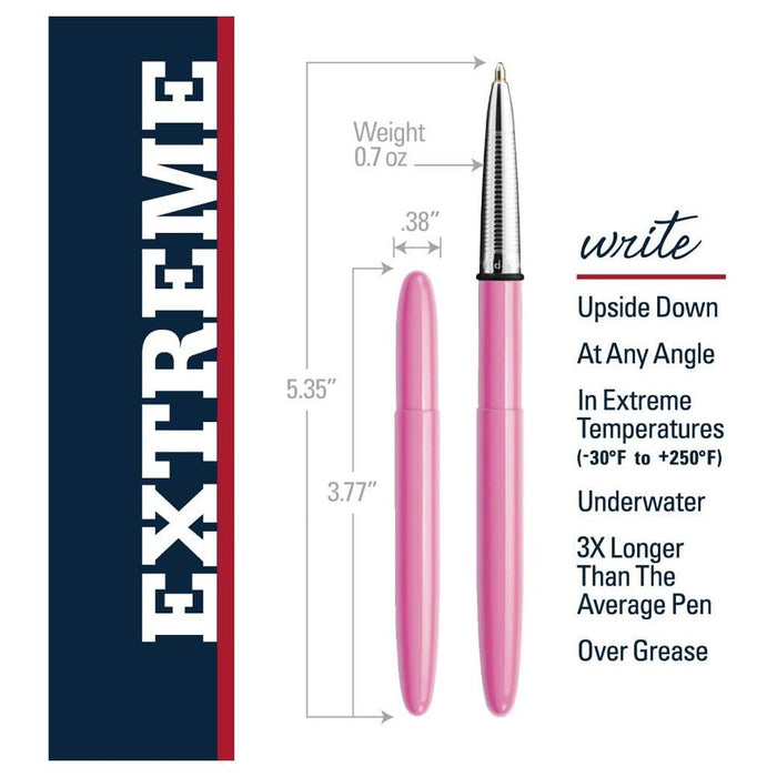 Pink Bullet Space Pen - Gift Boxed