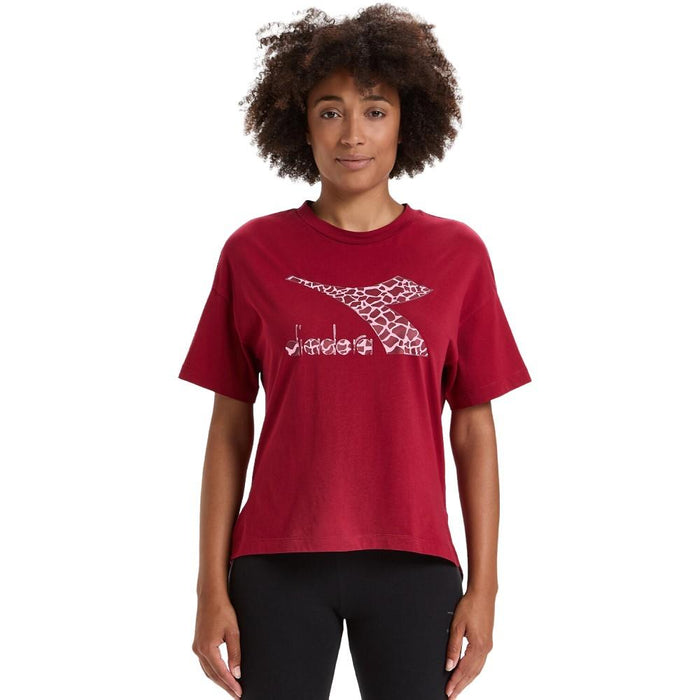 Diadora T-Shirt Femenino SS_Lush Rhubarb