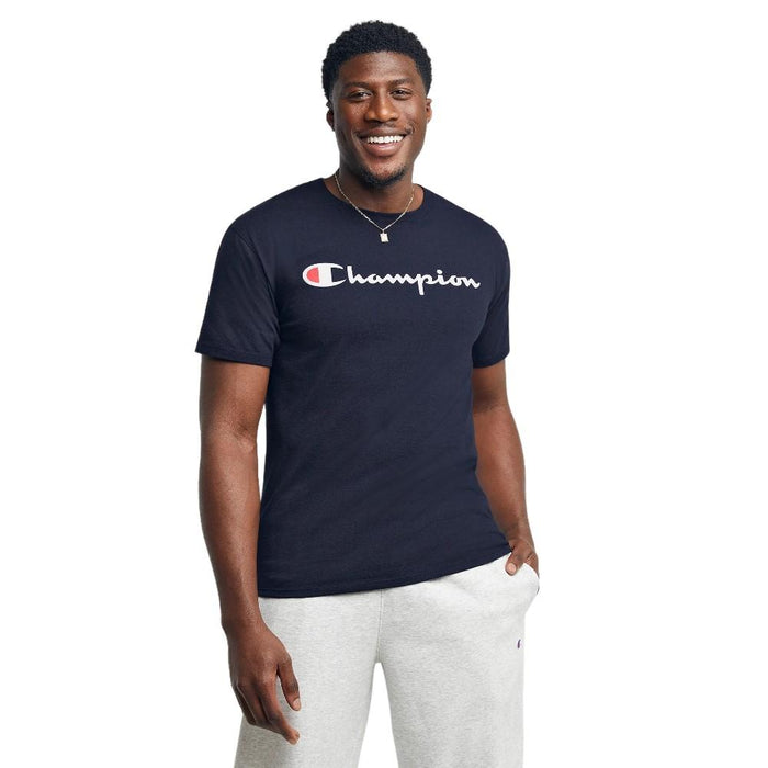 Champion T-Shirt Masculino Classic_Graphic_Tee Navy