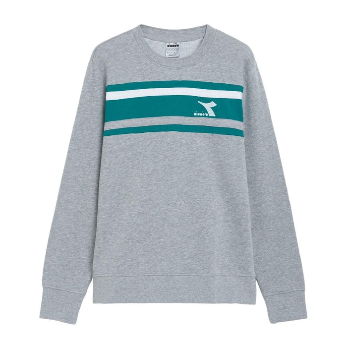 Diadora Sueter Masculino Sweatshirt Crew Slam Light_Middle_Gray_Melange