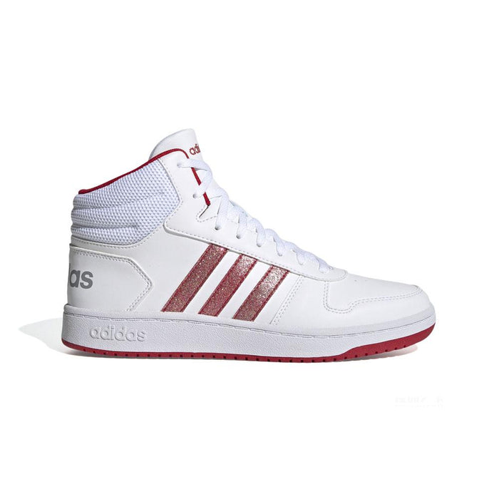 Adidas Femenino Hoops_2.0_Mid Ftwr_White/Scarlet/Grey_Two