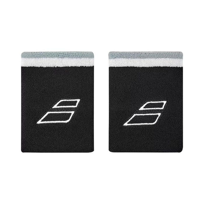 Babolat Tenis Munhequeras Terry_Jumbo_Wristband Black/White