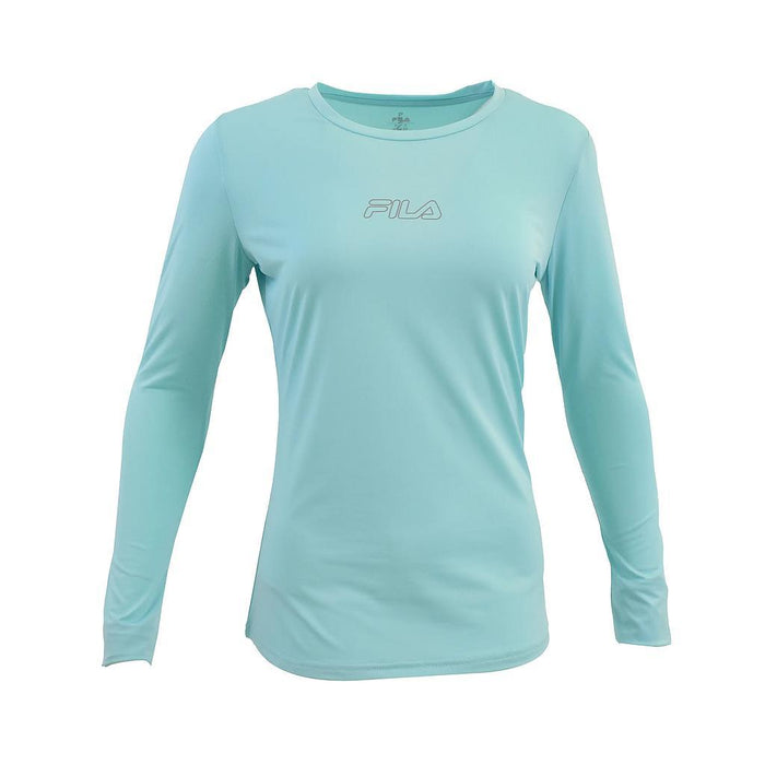 Fila Remeras_mangas_largas Femenino Running T22169W Aruba_Blue