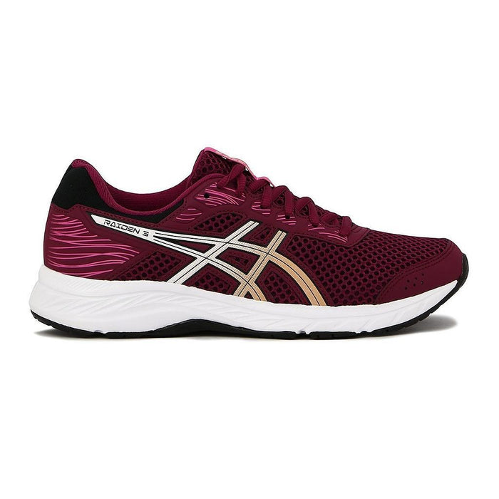 Asics Running Femenino Raiden_3 Dried_Berry/Black