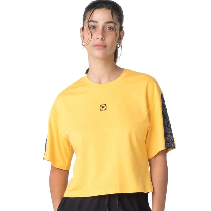 Fila Remeras Femenino Moda Letter_Tape_II Banana/Black