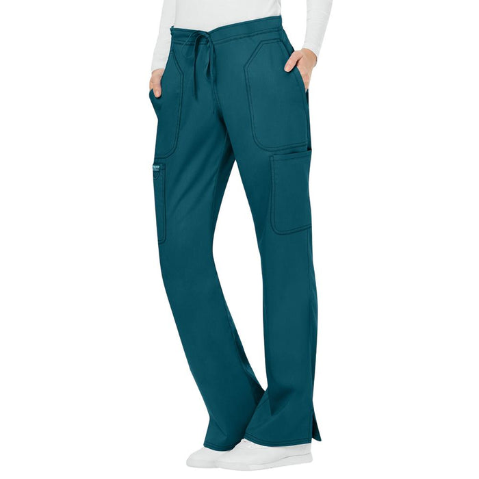 Cherokee Mid Rise Moderate Flare Drawstring Pant