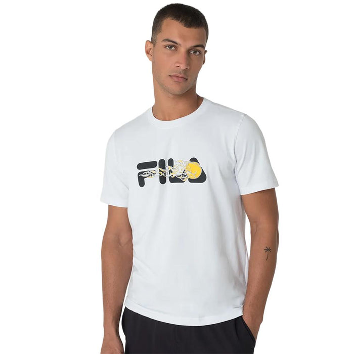 Fila Remeras Masculino Tennis Graphics White/Black