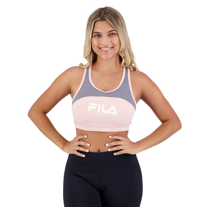 Fila Tops Femenino Running Letter_Fit Pink_Ballet/Graphite