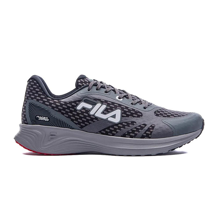 Fila Deportivos Masculino Running Racer_Gripper Grafito/Negro/Blanco