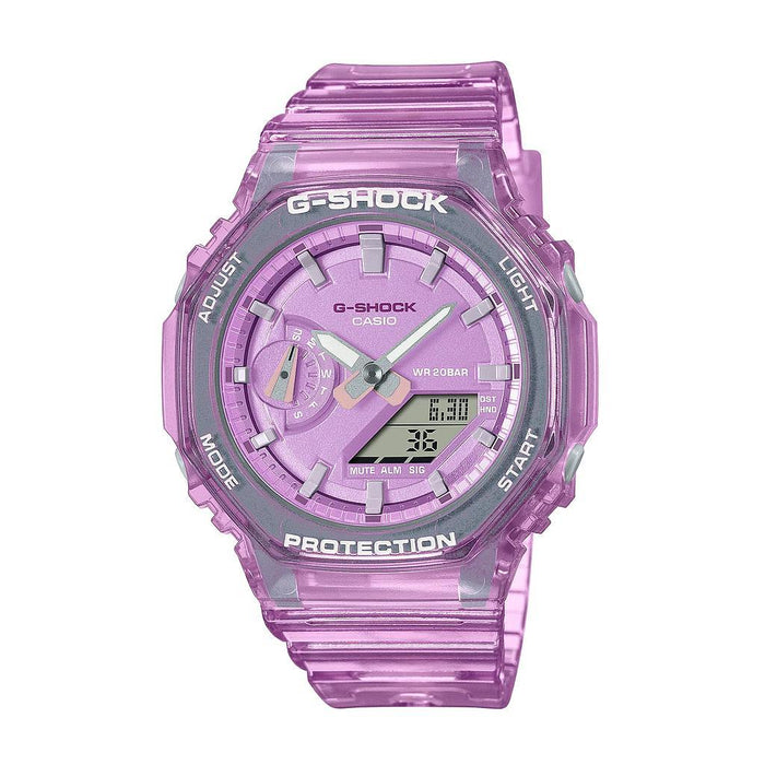 Casio Accesorio Reloj Femenino Gshock Lila Transparente