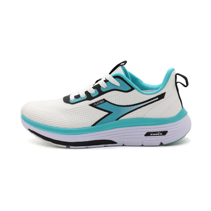 Diadora Running Femenino NucleoII White/Turquoise