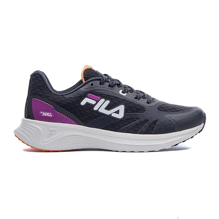 Fila Deportivos Femenino Running Racer_Gripper Negro/Rosa/Tangerine