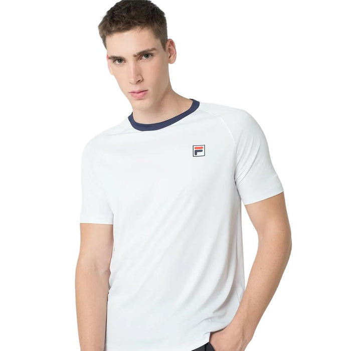 Fila Remeras Masculino Tenis Classic_II White/Navy