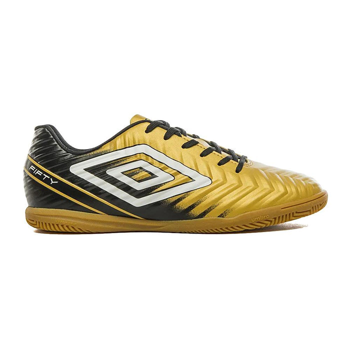 Umbro Futbol Indoor Unisex Fifty_V Dorado/Negro/Blanco