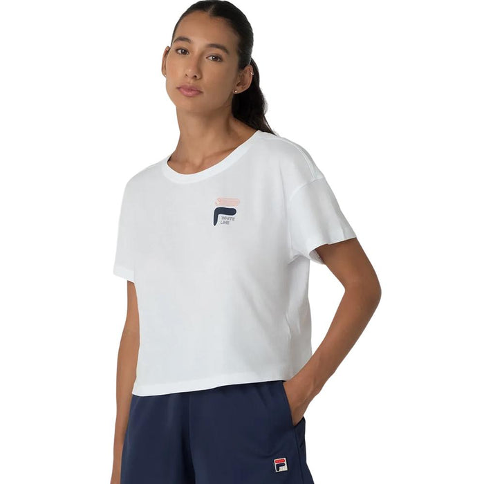 Fila Remeras Femenino Tenis Graphic_III White/Navy