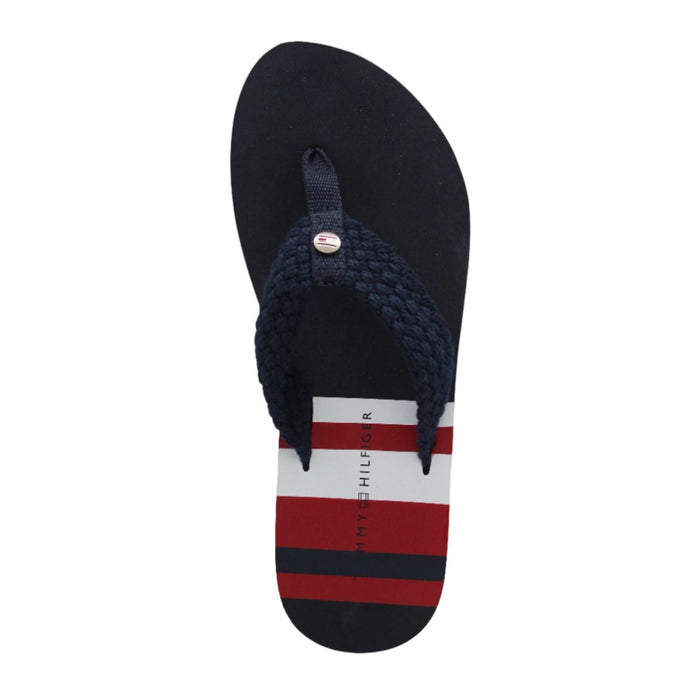 Tommy Hilfiger Zapatillas Femenino Th_Stripy Flat_Beach_Sandal Desert_Sky