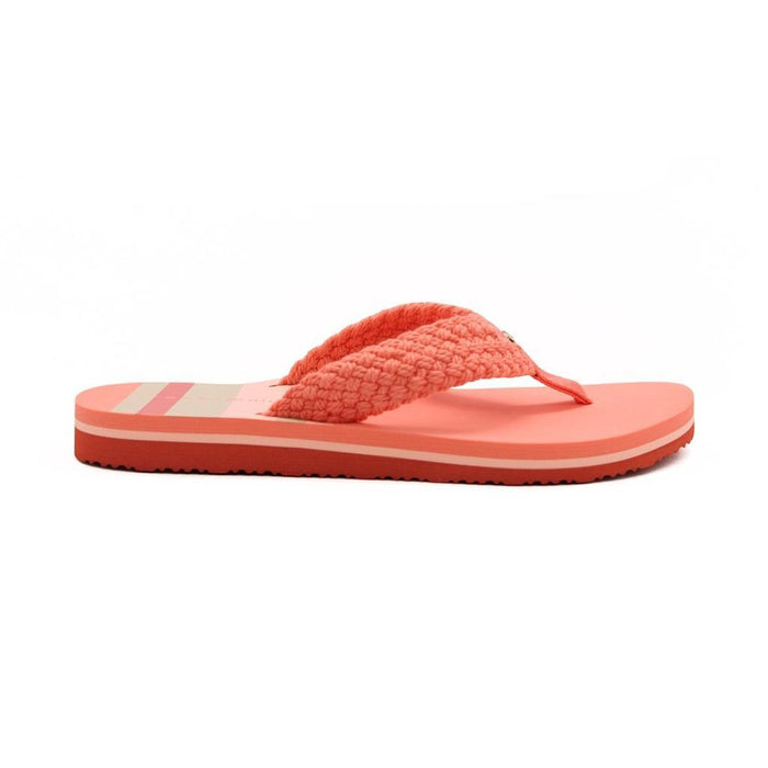 Tommy Hilfiger Zapatillas Femenino Th_Stripy Flat_Beach_Sandal Coral_Blossom