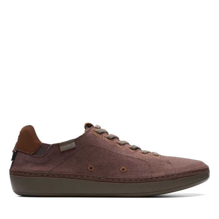 Clarks Casual Masculino Higley_Lace Brown Canvas