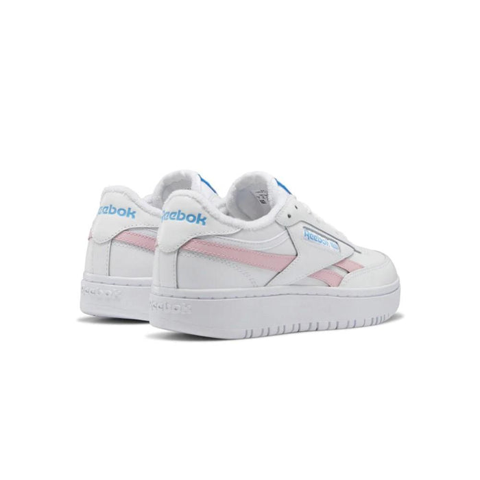 Reebok Classics Femenino Club_C_Double_Revenge Ftwr_White/Pink_Glow/Radiant_Aqua