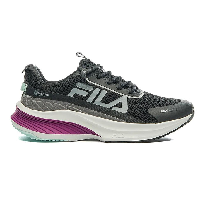 Fila Deportivos Femenino Running Progress Preto/Rosa/Verde_Claro