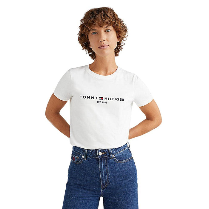 Tommy Hilfiger Remera Femenino HERITAGE HILFIGHER C-NK REG T WHITE