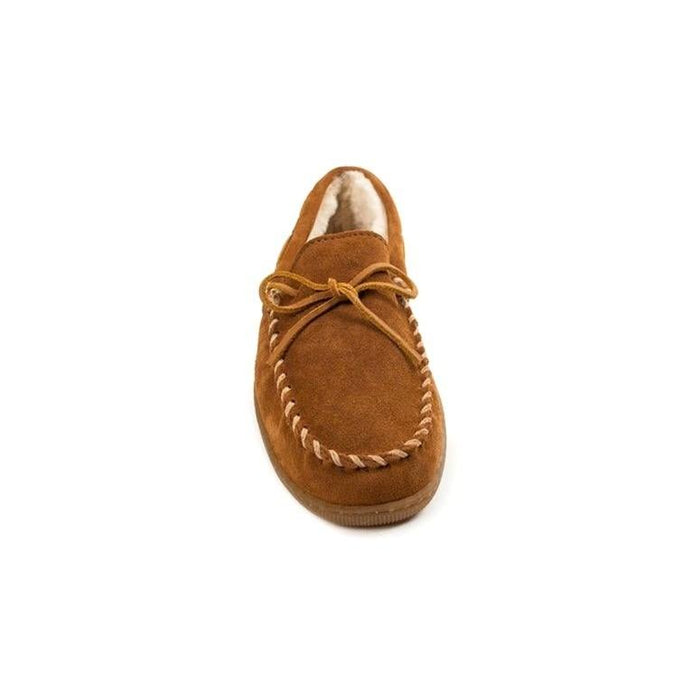 Minnetonka Masculino Pile_Lined_Hardsole Brown