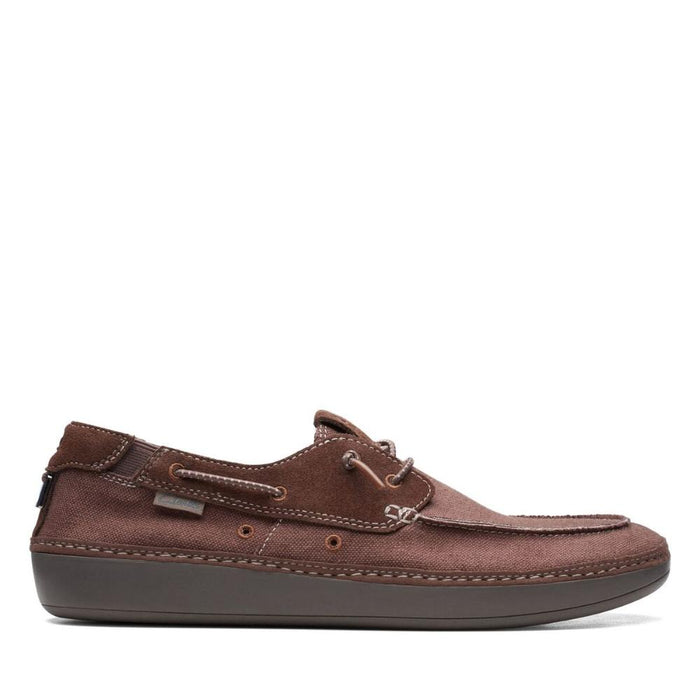 Clarks Casual Masculino Higley_Tie Brown Combi