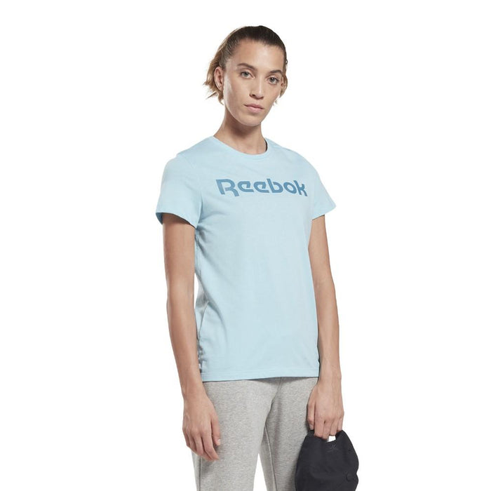 Reebok Femenino Te_Graphic_Tee_-_Reebok Blue_Pearl