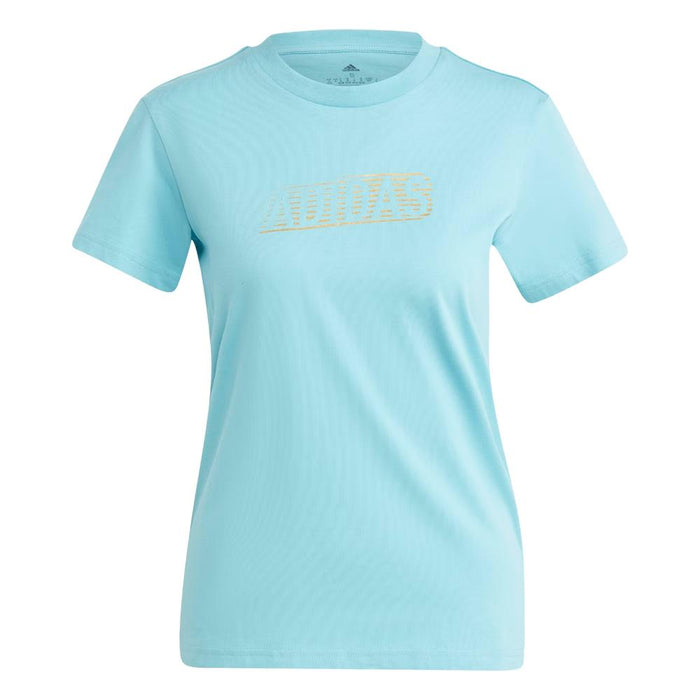 Adidas Remeras Femenino W_Brand_Love_Q4 Turquesa