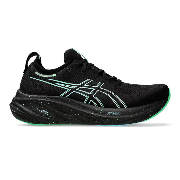 Asics Deportivos Masculino Running Gel_Nimbus_26 Black/Soothing_Sea