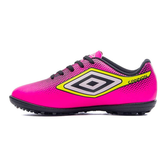 Umbro Society Ninhos Futbol Cannon_Jr Rosa/Preto/Lima