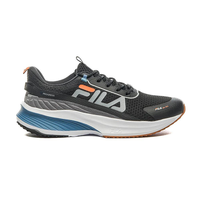 Fila Running Masculino Progress Preto/CoronetBlue/Naranja