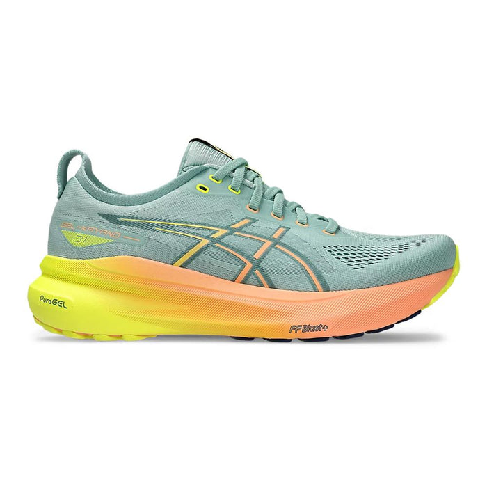 Asics Deportivos Masculino Running Gel_Kayano_31_Paris Light_Celadon/Safety_Yellow