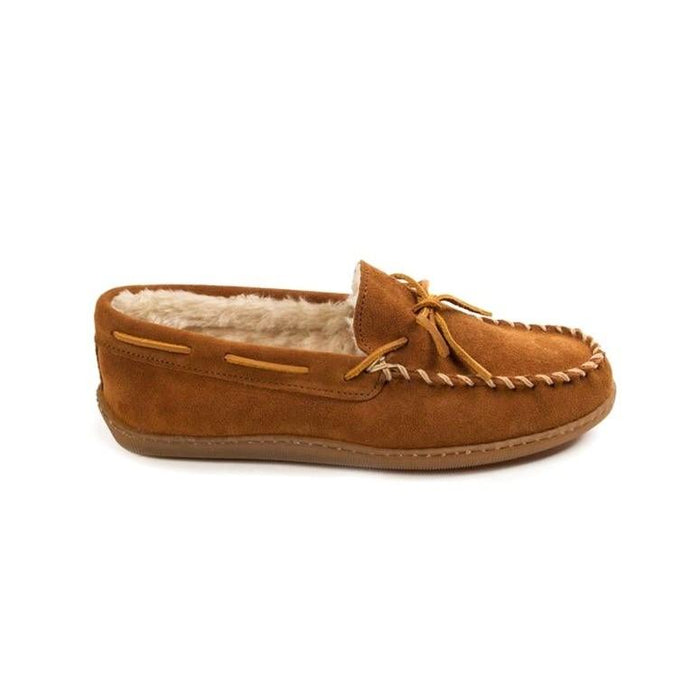 Minnetonka Masculino Pile_Lined_Hardsole Brown