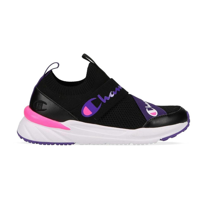 Champion Femenino_Juvenil Kinna_V_Over_Lo Blk/Purple/N._Pnk