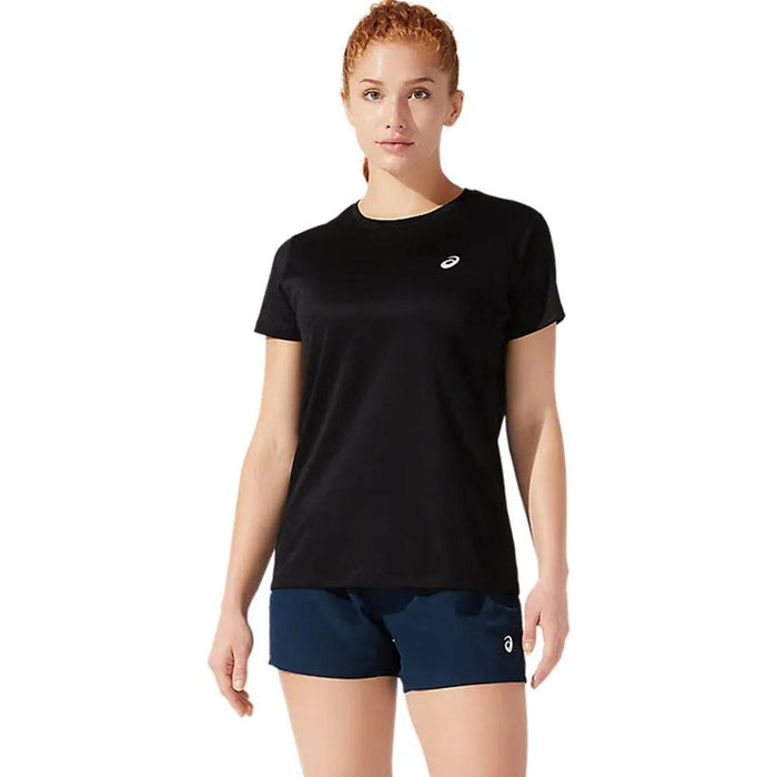 Asics Remeras Femenino Running Silver_Ss_Top Performance_Black