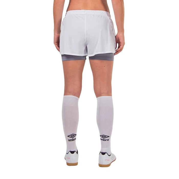 Umbro Femenino Short TWR_Double_New White/Grey