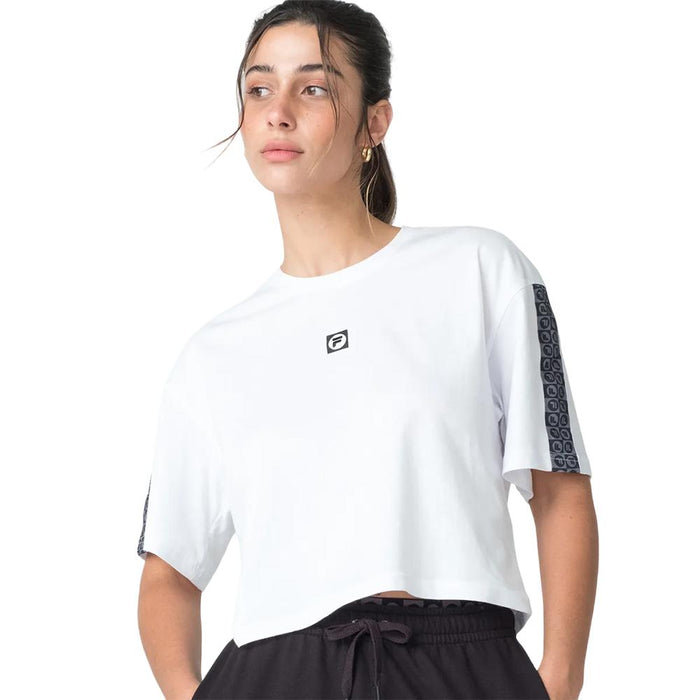 Fila Remeras Femenino Moda Letter_Tape_II White/Black