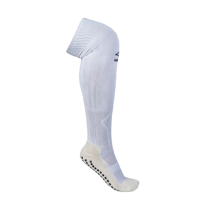 U23TW009-222 Umbro Medias Unisex Futbol Long_Socks_Grip Blanco