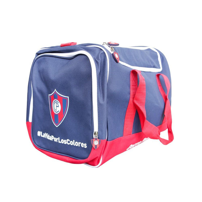 Cerro Sport Bag Cuerpo Azul Con Manija Roja