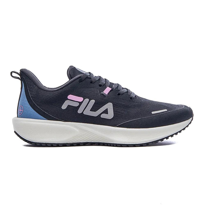 Fila Deportivos Femenino Running Float_Fenix Preto/Coronet_Blue/Rosa