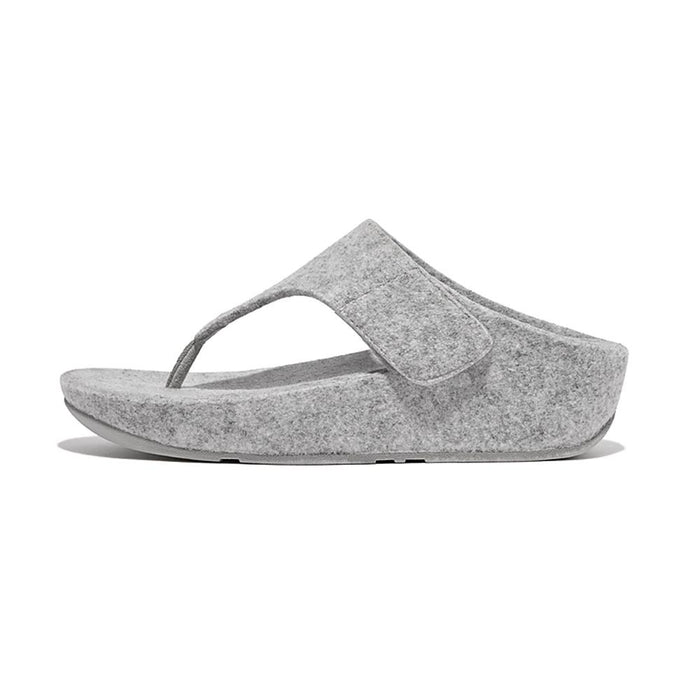 FitFlop Sandalias Femenino Shuv_E01_Adjustable_Felt_Toe-Post_Sandals Tiptoe_Grey