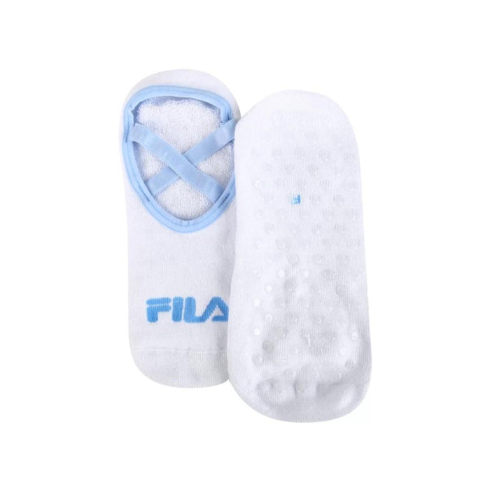 Fila Yoga Medias Unisex Active Blanco/Azul_Delave