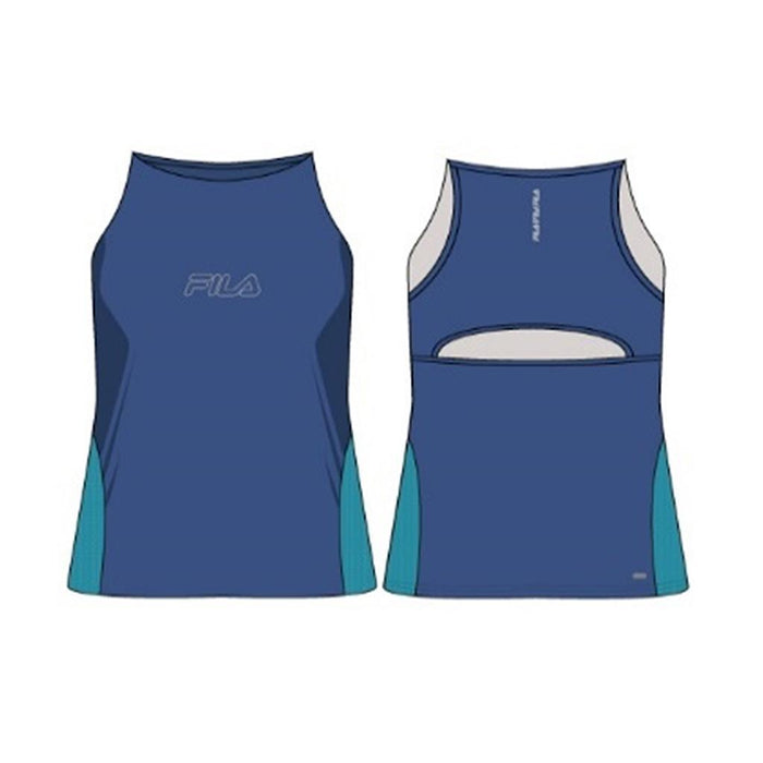 Fila Musculosas Femenino Running CEPHEI Mazarine_Blue/Capri_Breeze