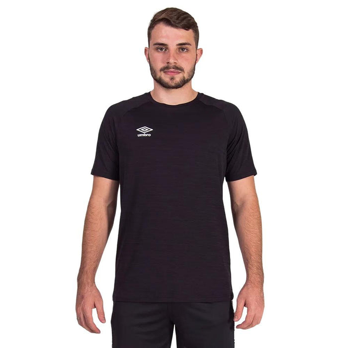 Umbro Masculino T-Shirts Blend_Tape Mezcla_Negro/Negro