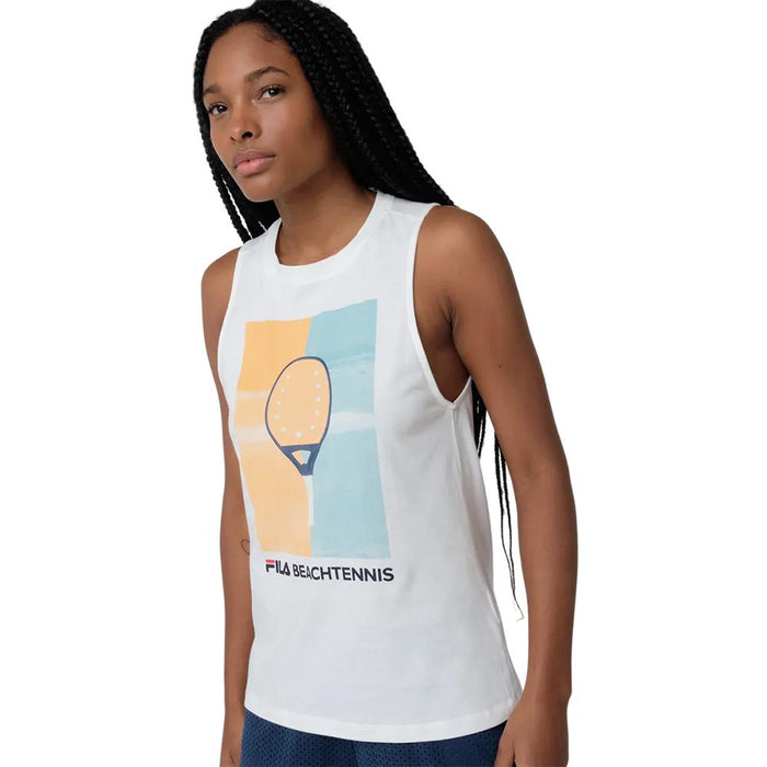 Fila Musculosas Femenino Tennis Beach Off_White