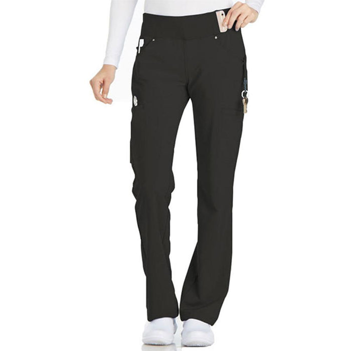 Cherokee Mid Rise Straight Leg Pull-on Pant