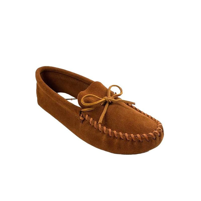 Minnetonka Masculino Leather_Laced_Softsole Brown