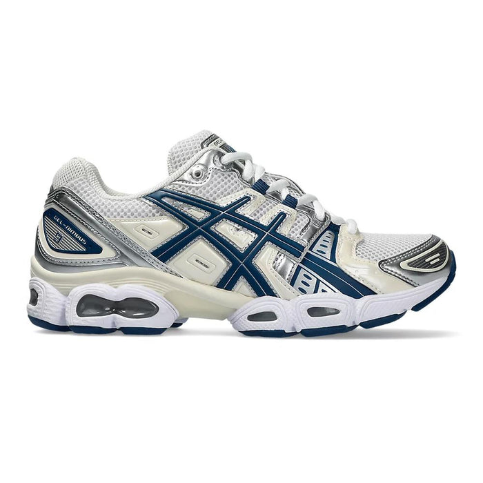 Asics Deportivos Femenino Running Gel_Nimbus_9 White/Light_Indigo