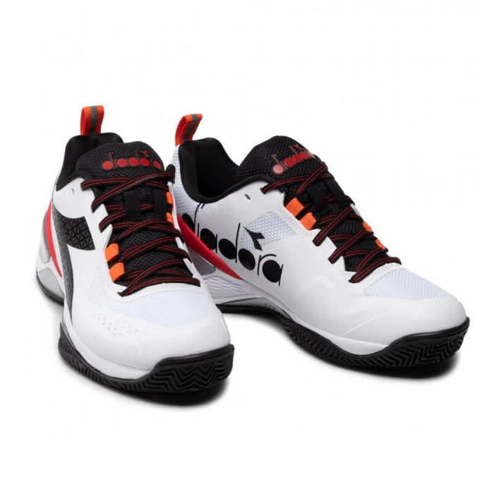 Diadora Tenis Masculino Blushield_Torneo_Clay Black/White/Fiery_Red